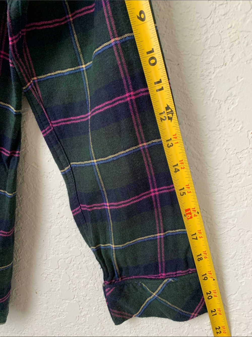 Lauren Ralph Lauren Women Green Plaid Pajama Set with Pink Accents Size S - Picture 6 of 12